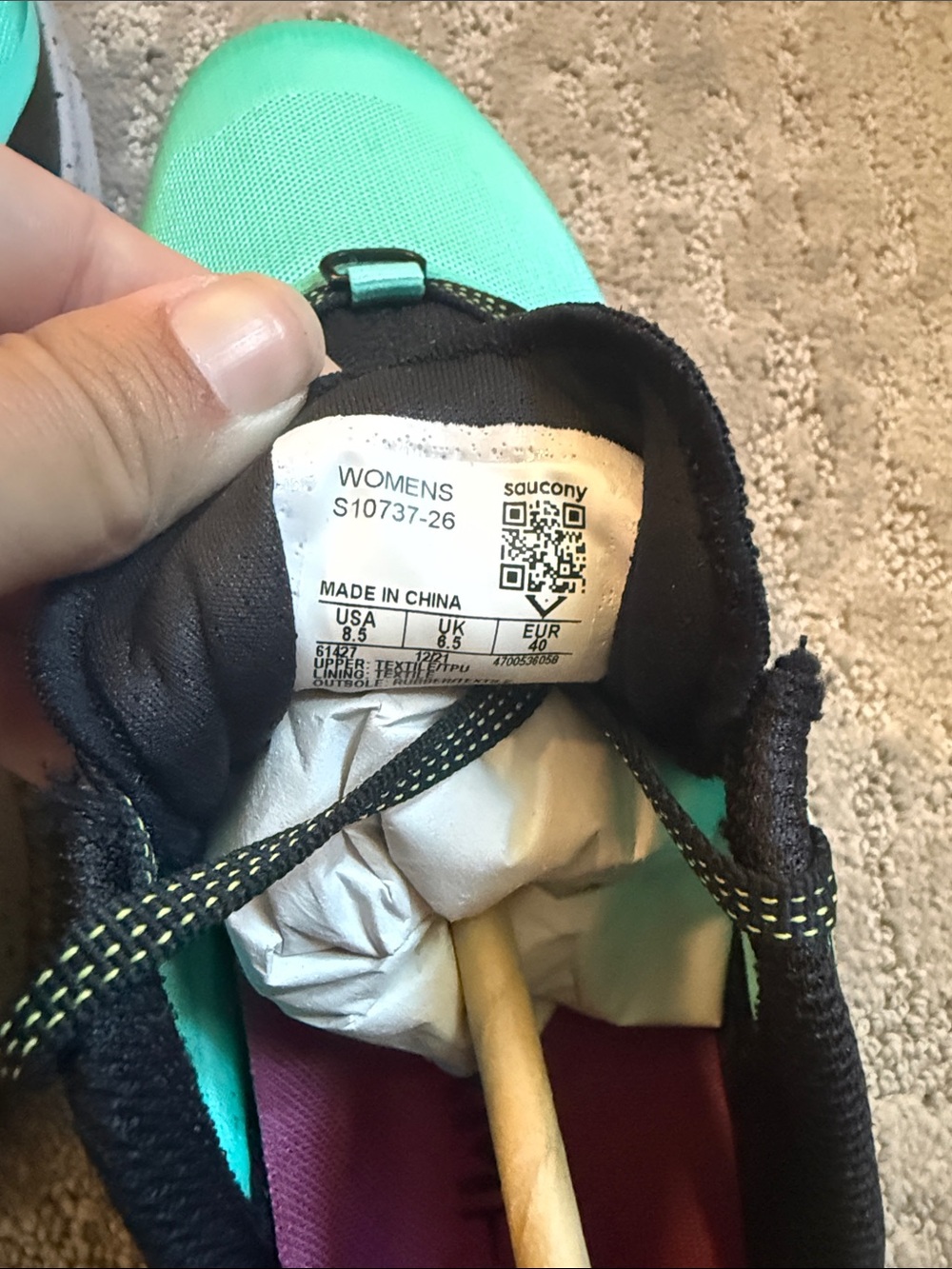 Saucony Woman’s Peregrine 12 Running Shoes - NEVER TAKEN OUT OF THE BOX! - Picture 4 of 8